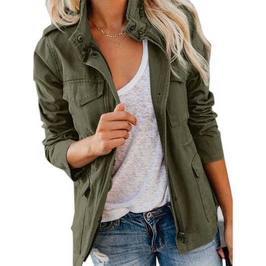 Women's Lightweight Zip Up Jacket Breathable - Fashinoza