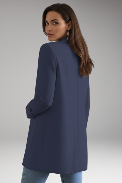 Women's Open Front Blazer Patch Pocket