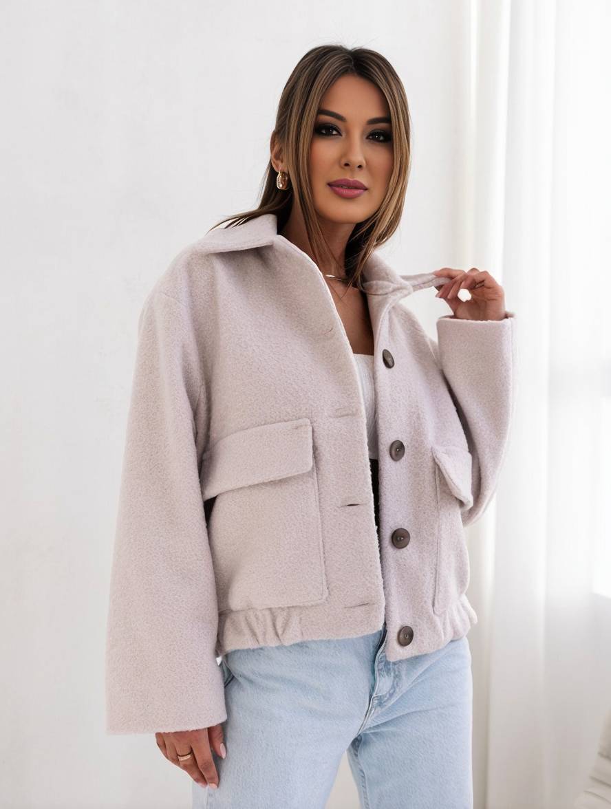 Women's Winter Casual Coat Warm Wool Blend