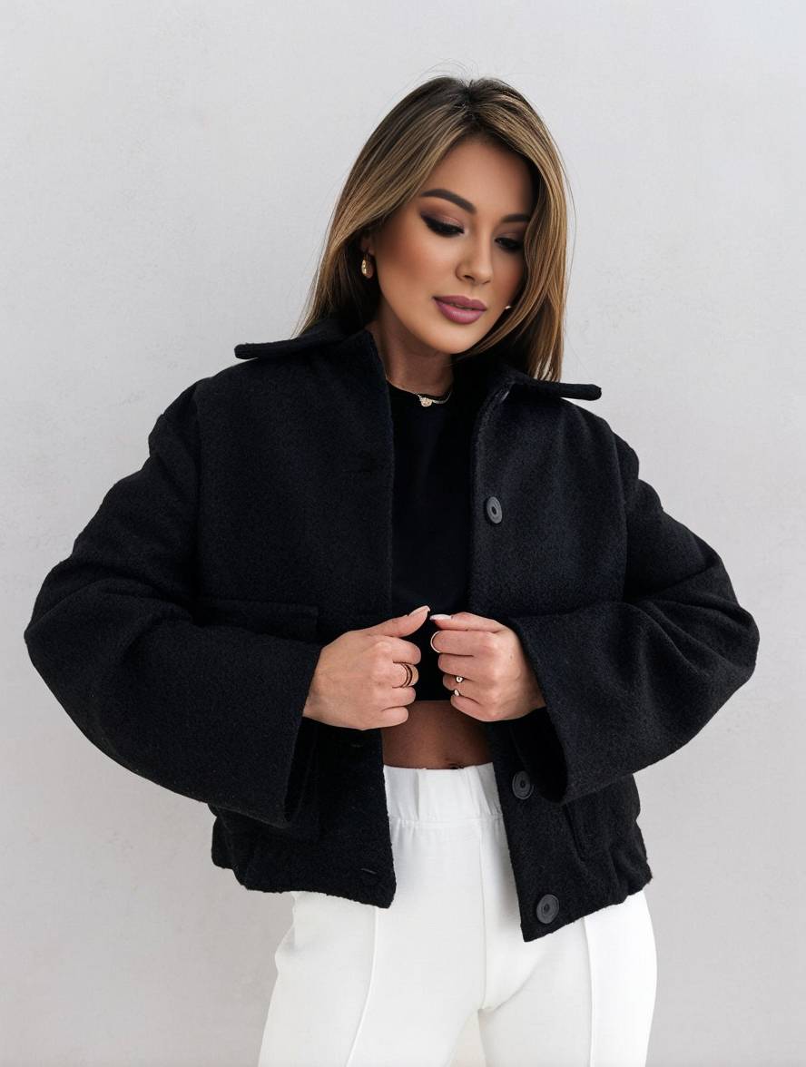 Women's Winter Casual Coat Warm Wool Blend