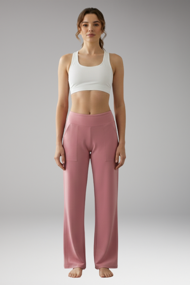 Women's High Waist Pants Side Pockets