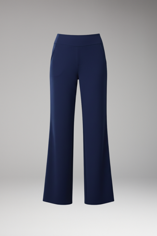 Women's High Waist Pants Side Pockets - 
Fashinoza