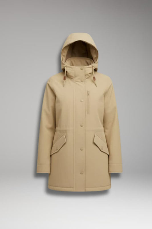 Women's Hooded Parka Insulated Jacket - 
Fashinoza