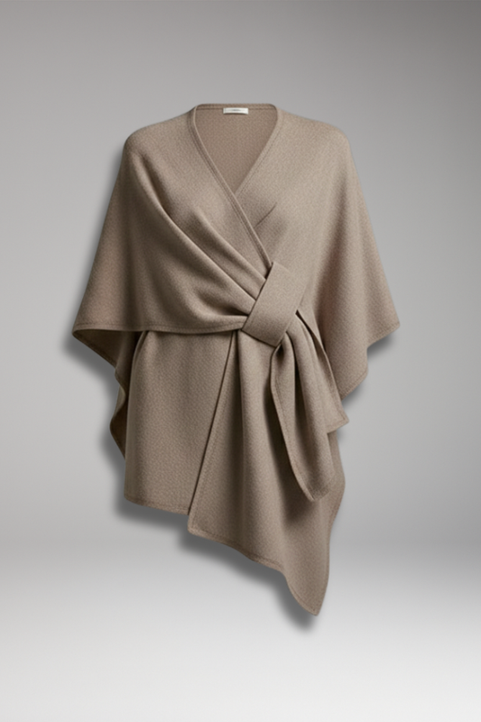 Women's Double-Sided Poncho Shawl Wide Drape - 
Fashinoza