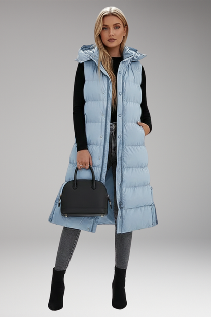 Women's Quilted Puffer Jacket With Hood