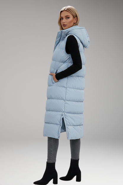 Women's Quilted Puffer Jacket With Hood