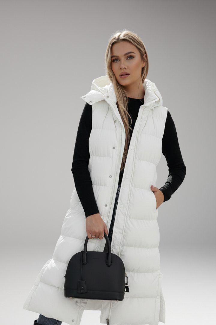 Women's Quilted Puffer Jacket With Hood