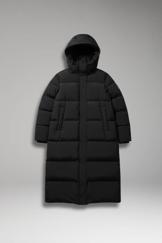 Women's Down Puffer Jacket Hooded Waterproof - 
Fashinoza