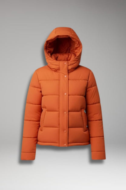 Women's Puffer Jacket Padded Water Resistant Black - 
Fashinoza