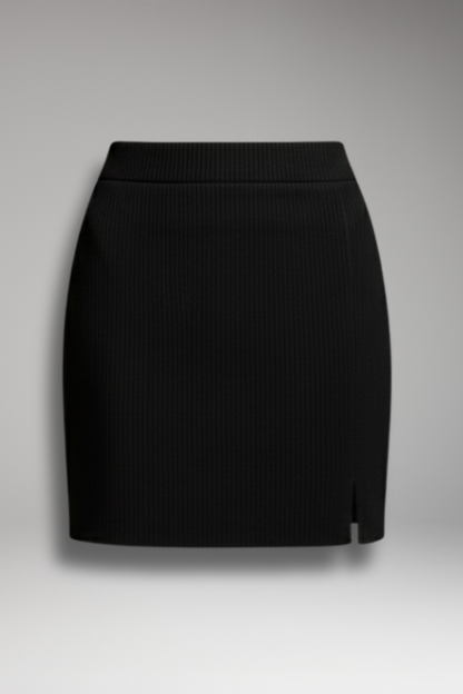 Women's Zipper Skirt Slit Hem - 
Fashinoza