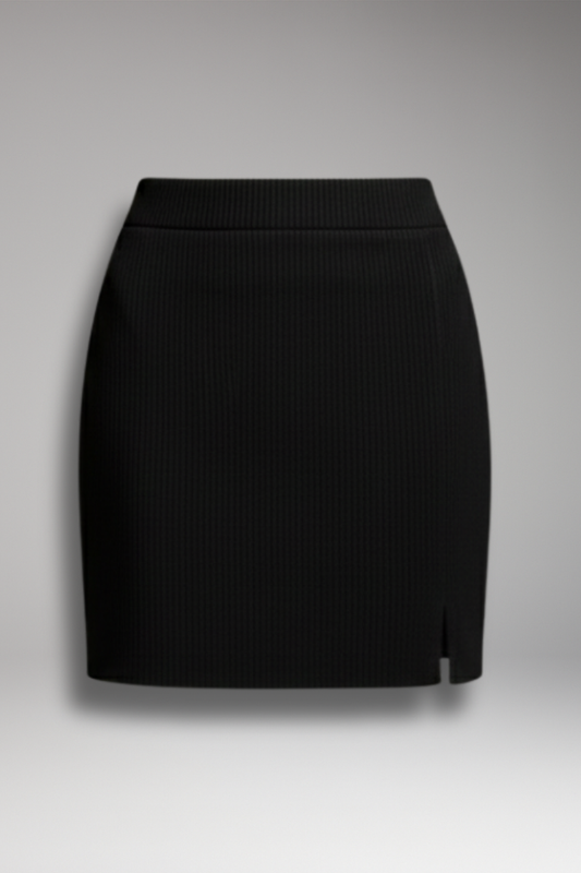Women's Zipper Skirt Slit Hem - 
Fashinoza
