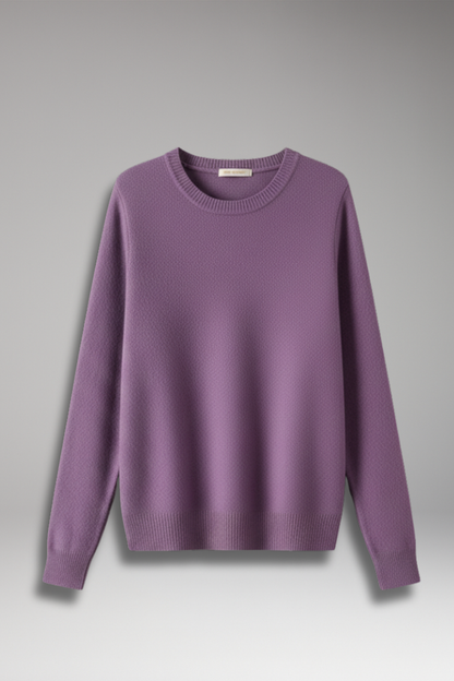 Women's O-Neck Sweater Long Sleeves - 
Fashinoza
