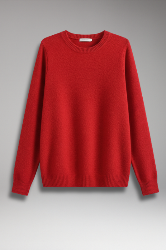 Women's Round Neck Sweater Plain - 
Fashinoza
