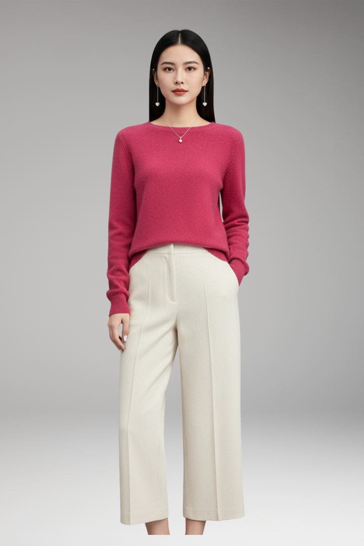 Women's Round Neck Sweater Plain