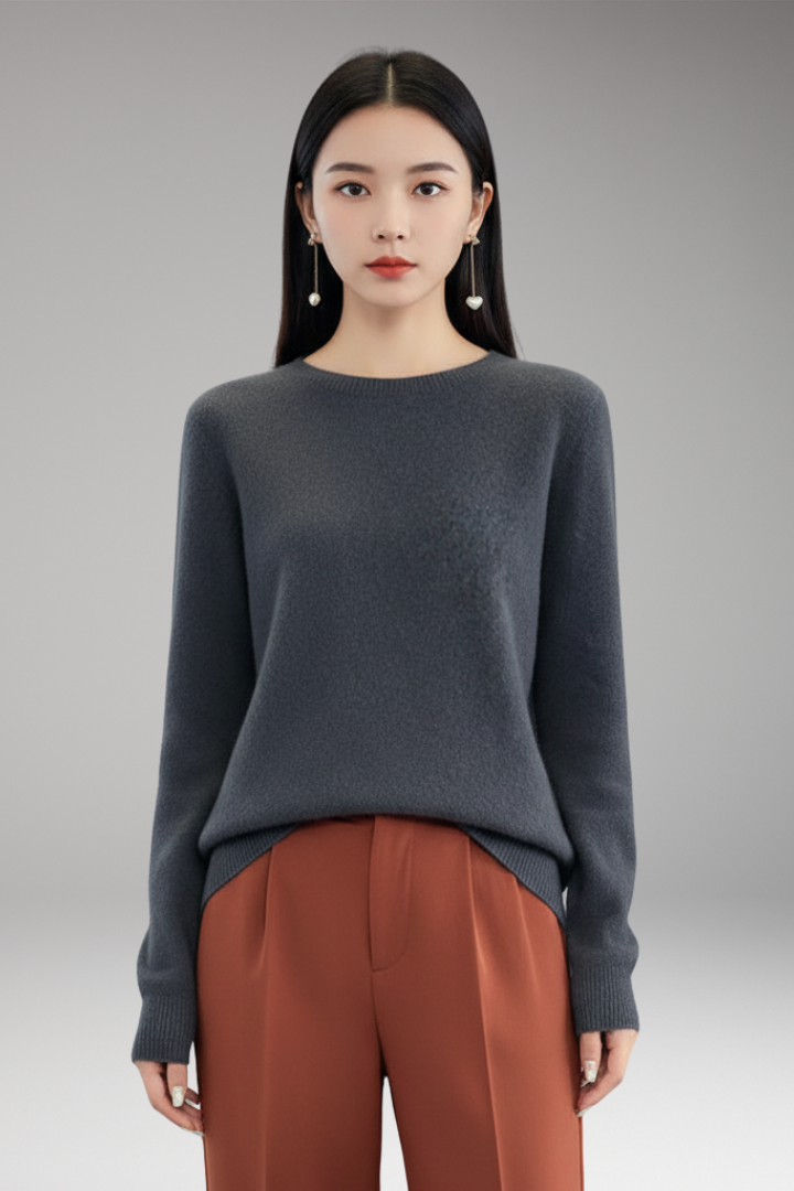 Women's Round Neck Sweater Plain