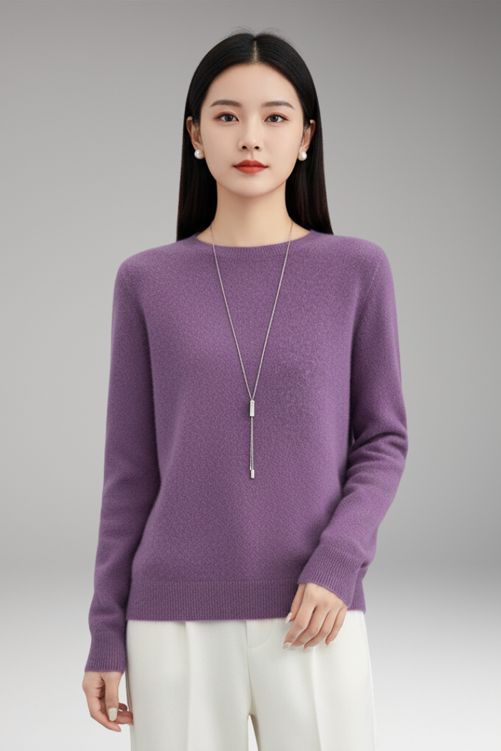 Women's Round Neck Sweater Plain