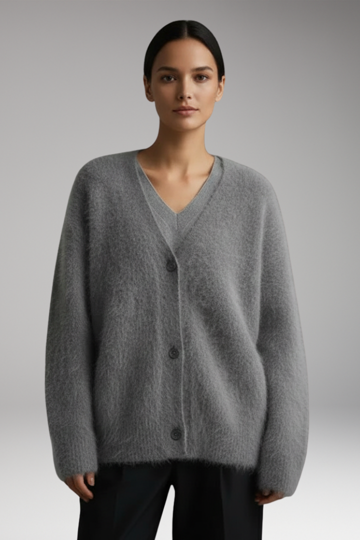 Women's Round Neck Sweater Ribbed Hem