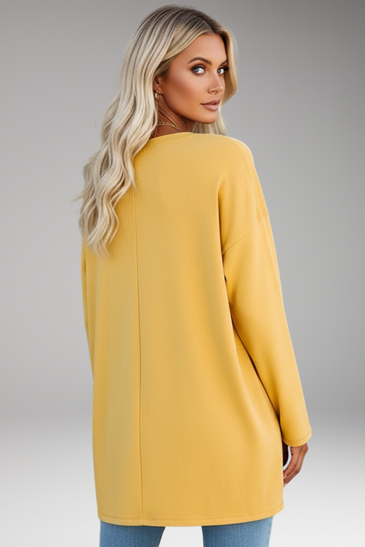 Women's Long Sleeve V-Neck Tunic
