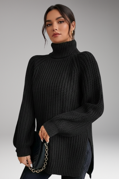 Women's Long Sleeve Turtleneck Sweater
