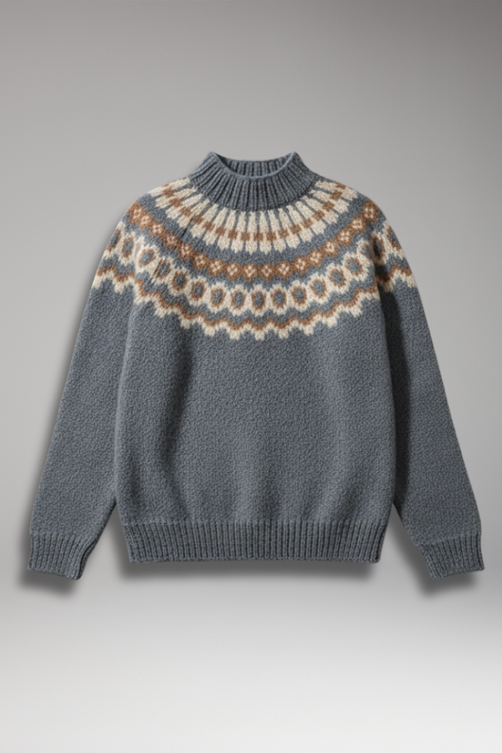 Women's Turtleneck Sweater Long Sleeves Ribbed Neck - 
Fashinoza