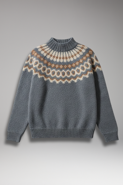 Women's Turtleneck Sweater Long Sleeves Ribbed Neck - 
Fashinoza