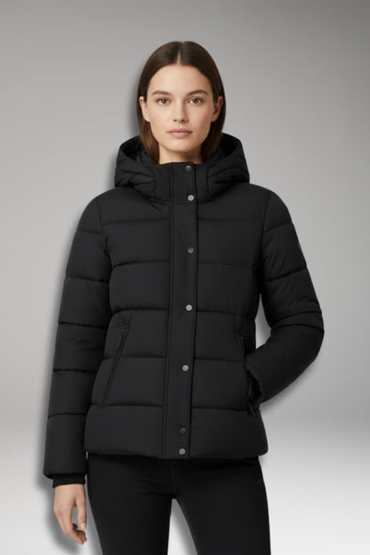 Women's Long Sleeve Winter Jacket Front Zipper