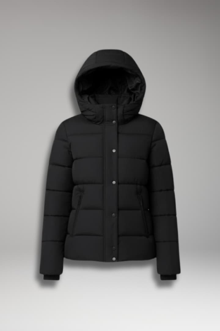 Women's Long Sleeve Winter Jacket Front Zipper - 
Fashinoza