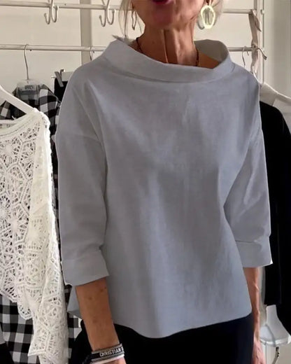 Isabella | Women Spring Boat Neck Three Quarter Sleeve Top