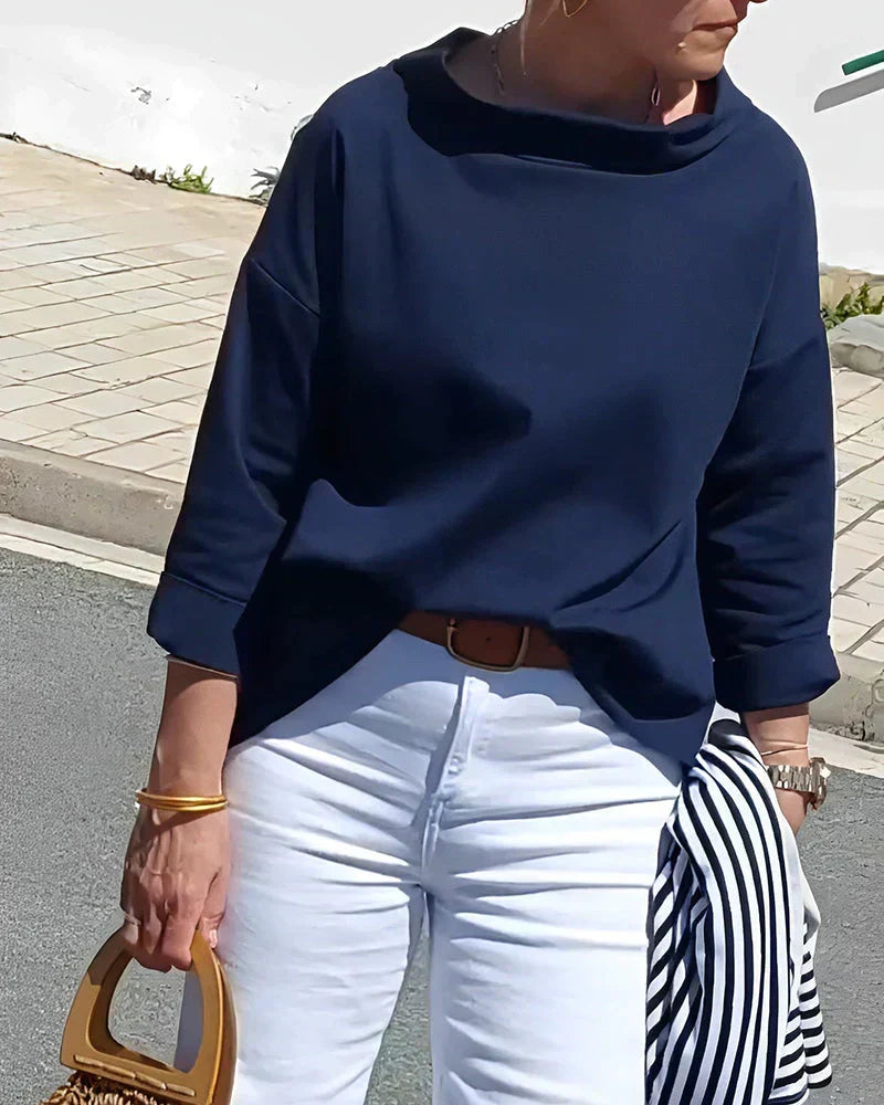 Isabella | Women Spring Boat Neck Three Quarter Sleeve Top