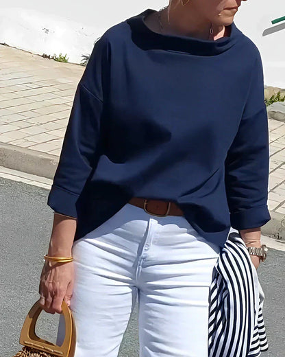 Isabella | Women Spring Boat Neck Three Quarter Sleeve Top
