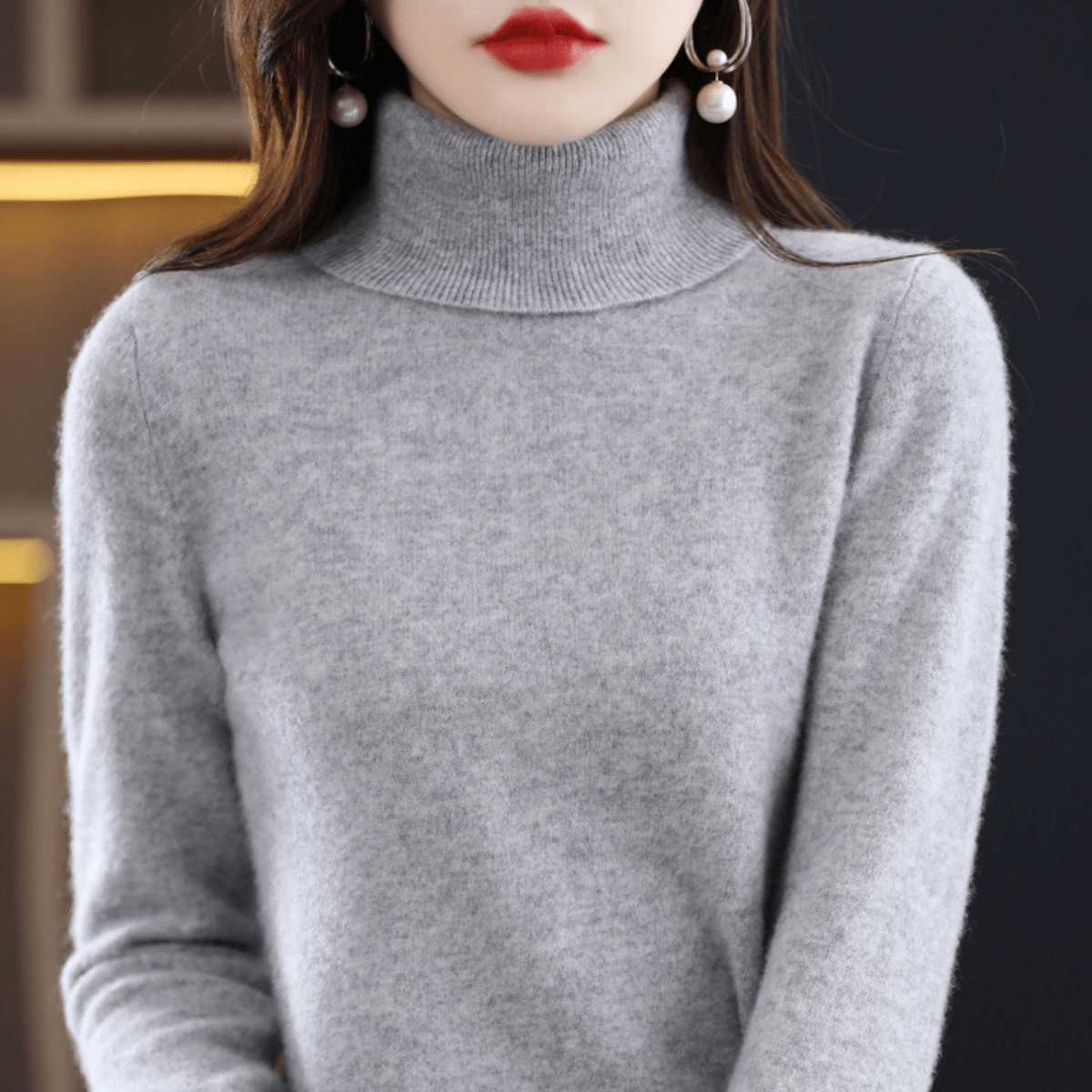 Hannah | Women Spring Classic Turtleneck Sweater