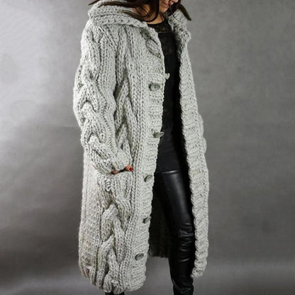 Women's Knit Wool Coat