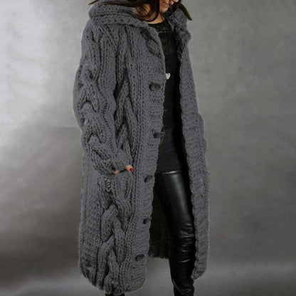 Women's Knit Wool Coat