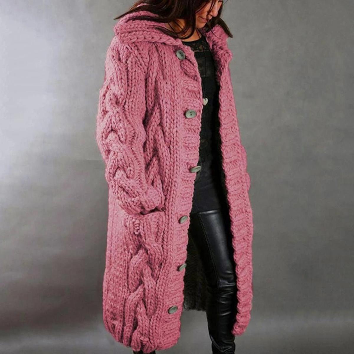 Women's Knit Wool Coat