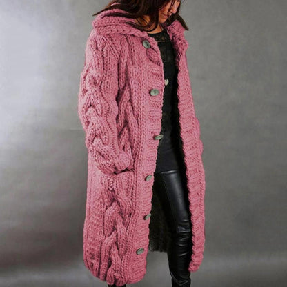 Women's Knit Wool Coat