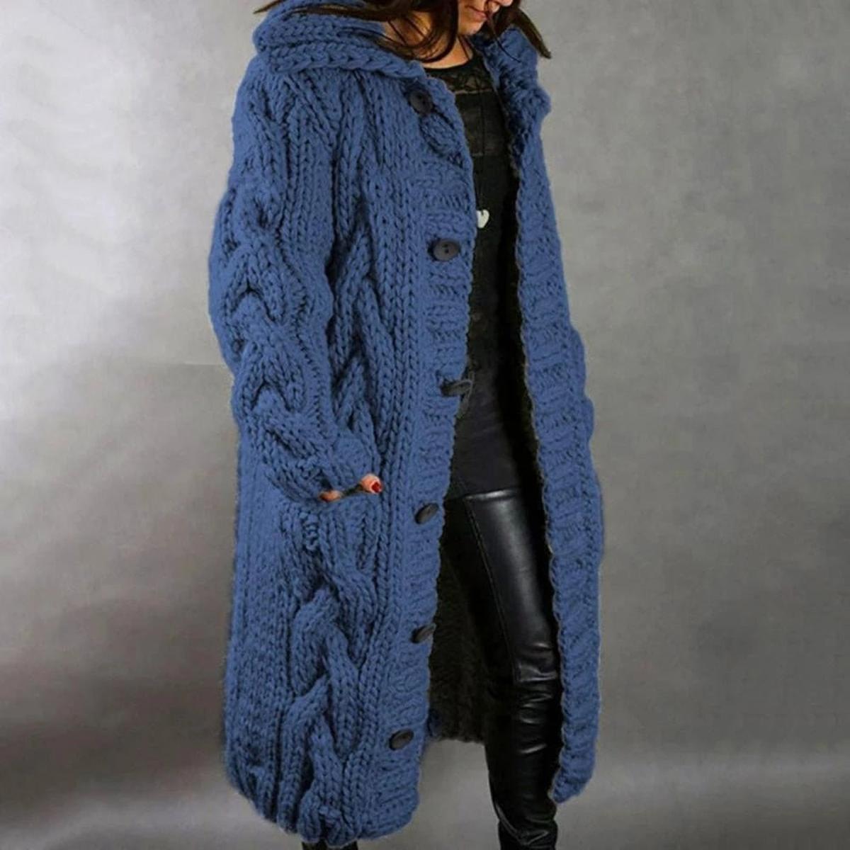 Women's Knit Coat - Fashinoza