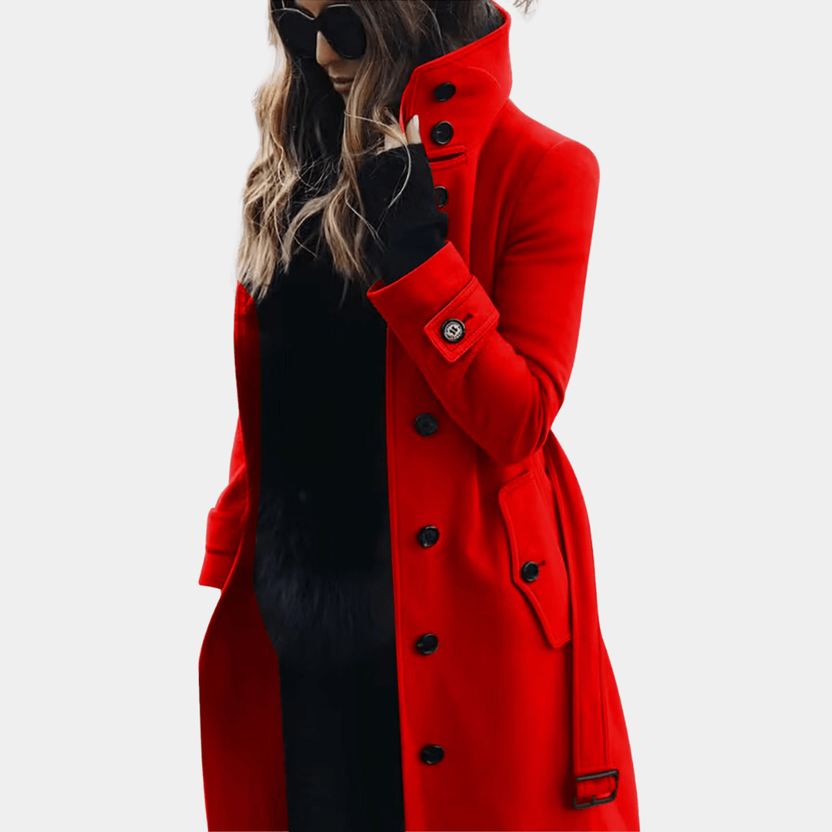 Women's Trench Coat Waterproof Winter