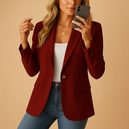 Ava | Women’s Spring Tailored Single Button Jacket