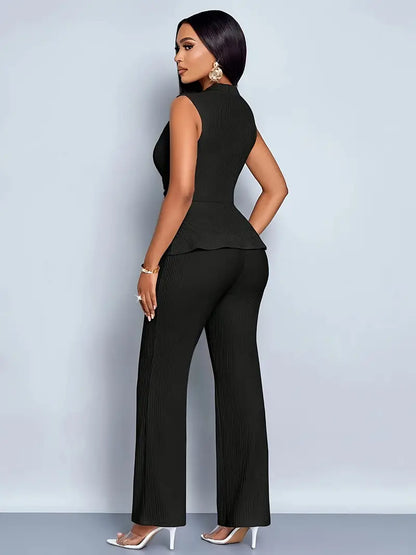 Women's Peplum and Pants Set