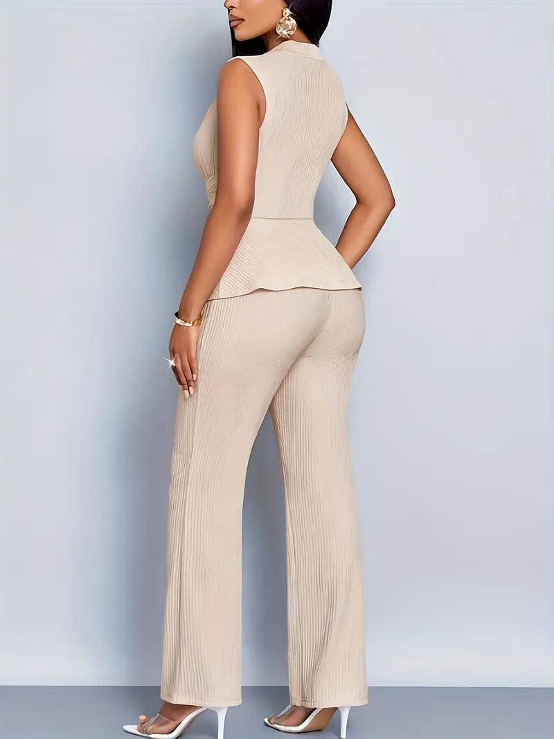 Women's Peplum and Pants Set