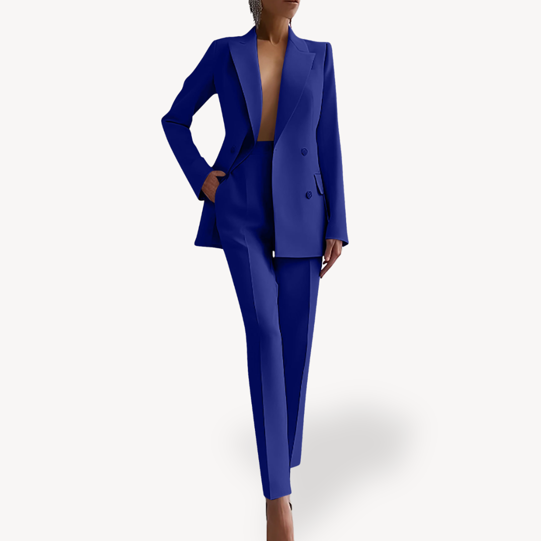 Abigail | Women’s Formal Tailored Suit Set with Long Blazer