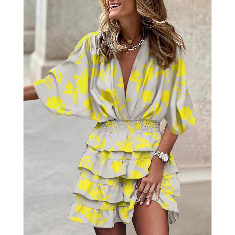 Bohemian Wrap Mini Dress