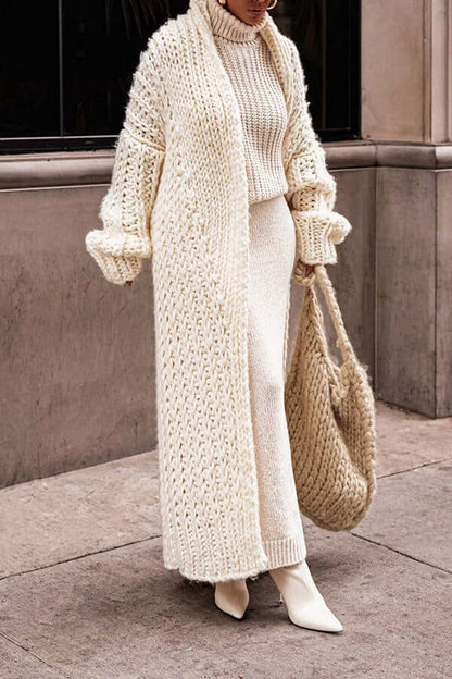 Women's Long Chunky Knit Cardigan Oversized Comfortable