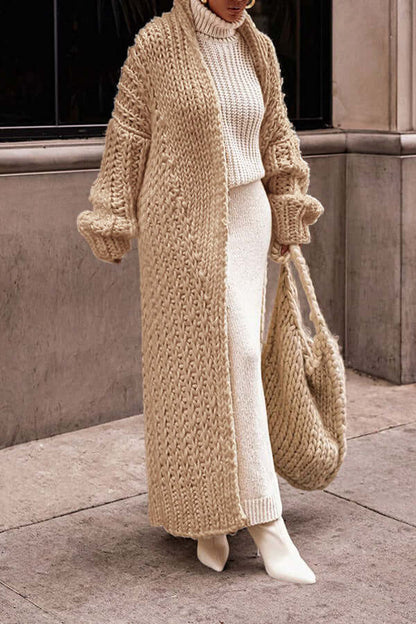 Women's Long Chunky Knit Cardigan Oversized Comfortable