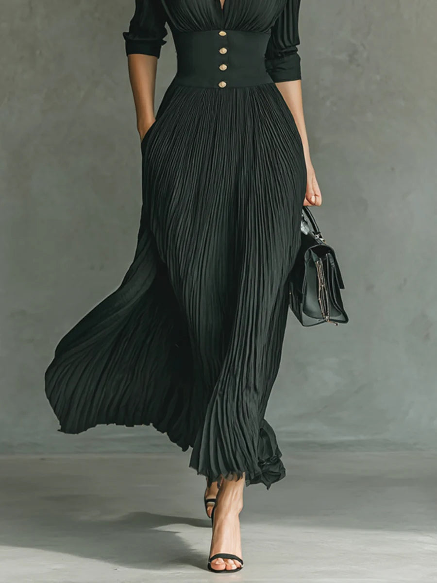 Women's Fitted Waist Chic Dress