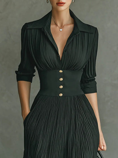Women's Fitted Waist Chic Dress
