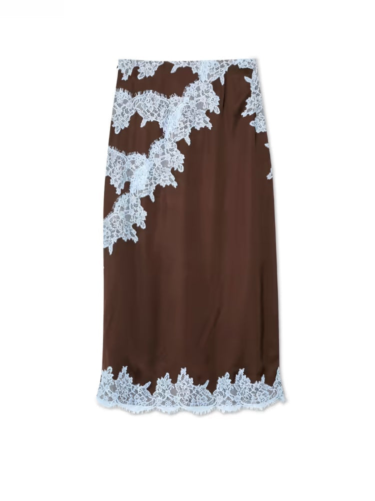 Women's Lace And Skirt Set