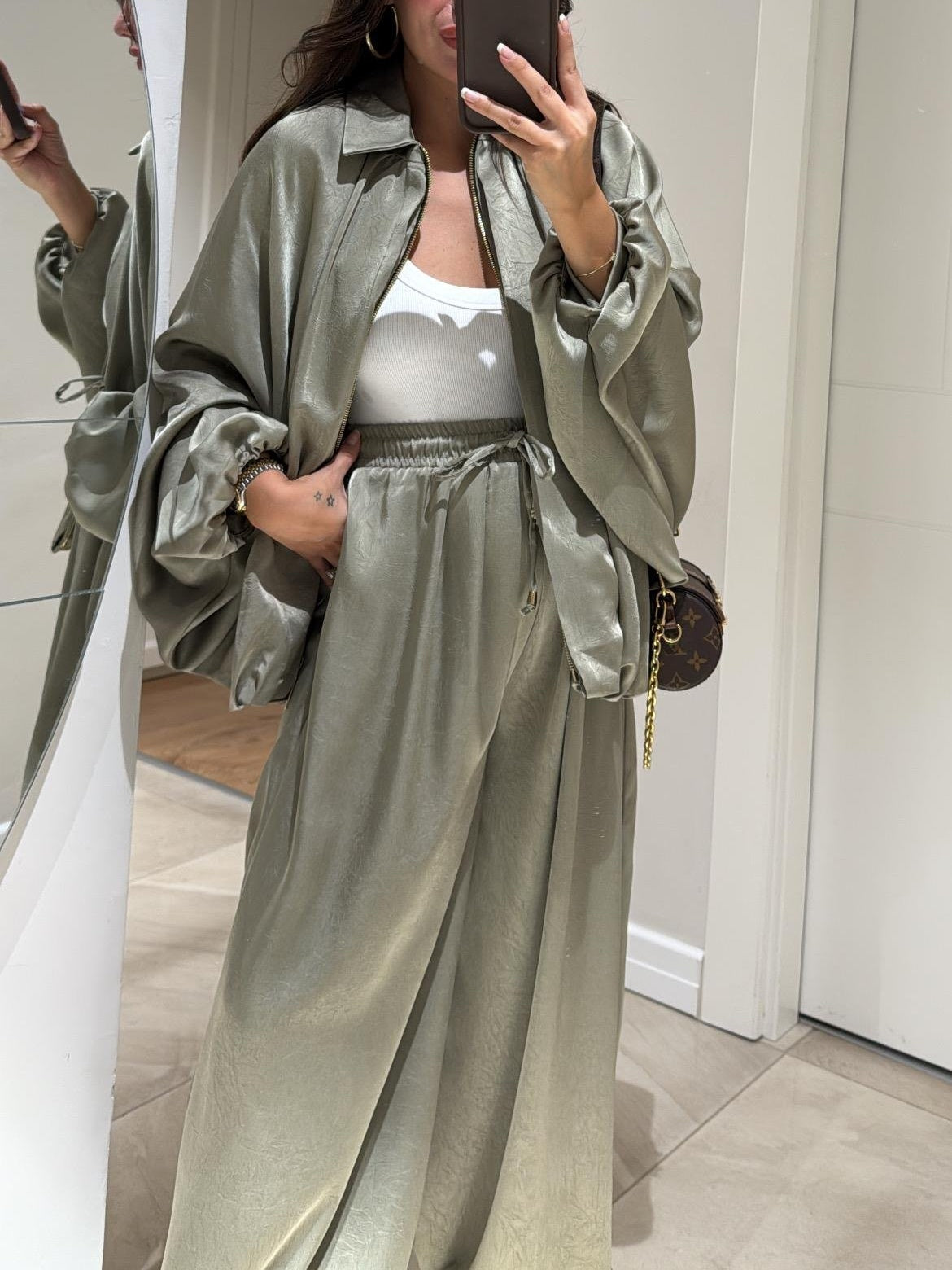 Women's Casual Two-Piece Suit Jacket Pants Set