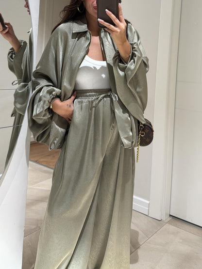 Women's Oversized Two Piece Set Jacket Pants