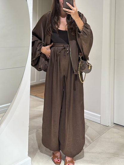 Women's Casual Two-Piece Suit Jacket Pants Set